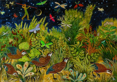 スカイワイヤー、2020年（アクリル） 作： Anna Pugh