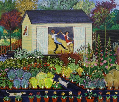 ティーブレイク、2017年（アクリル） 作： Anna Pugh