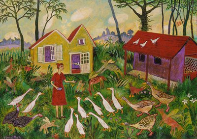 それから3人、2021年（絵画） 作： Anna Pugh