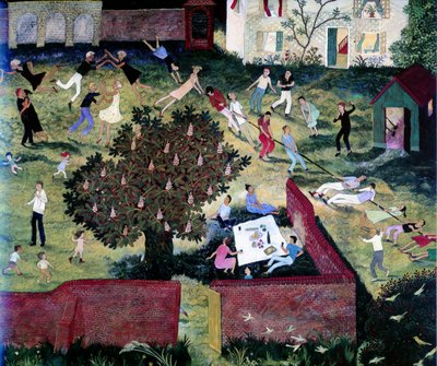 綱引き、2000年（アクリル） 作： Anna Pugh