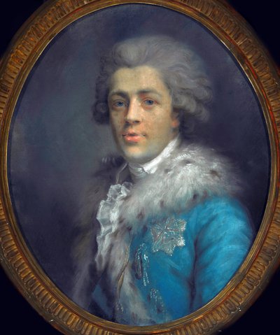 イグナシー ポトツキ伯爵 (1750-1809) の肖像画。 (ローマのイグナツィ・フランチェスコ・ポトツキ伯爵の肖像)。 Anna Gault de Saint Germain (Rajecka) (1760-1832 年頃) の作品、紙にパステル、1784 年頃。ポーランド美術 作： Anna Rajecka Gault de Saint Germain