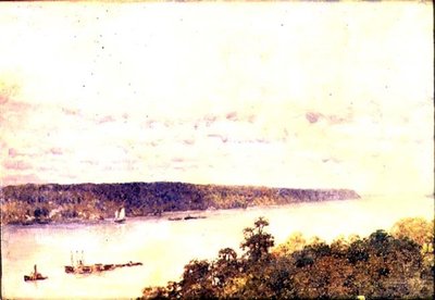 ハドソン、1906-9年頃（キャンバスに油彩） 作： Anna Richards Brewster
