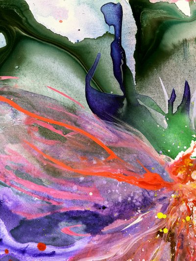 色鮮やかな流動的な夢 作： 