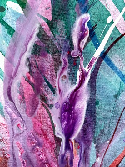 鮮やかな抽象的な流れ 作： 