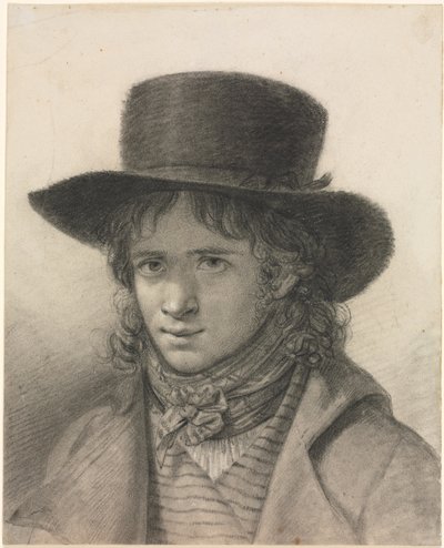 帽子の自画像 作： Anne-Louis Girodet de Roucy-Trioson