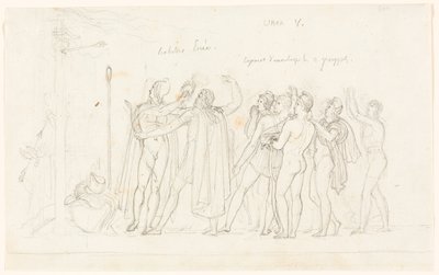 アエネーイス、Book Vからのアーチェリーマッチ 作： Anne-Louis Girodet de Roucy-Trioson
