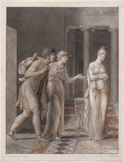 オレステスとハーマイオニーの出会い 作： Anne-Louis Girodet de Roucy-Trioson
