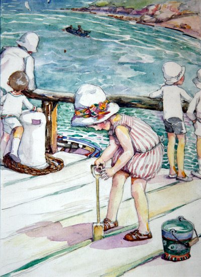 エヴァンジェリンはどのように彼女のスペードを失った、1929（紙にトイレ） 作： Anne Anderson