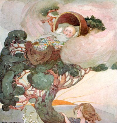 さようなら、赤ちゃん、木の上に 作： Anne Anderson