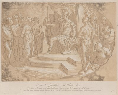 ティモクレアを解放するアレキサンダー大王 1729-40 作： Anne Claude Philippe de