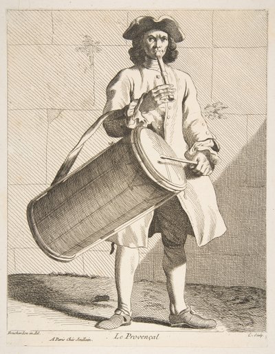 プロヴァンス出身の男、1737年。 作： Anne Claude Philippe de Caylus