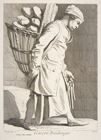 ベイカーボーイ、1746年。 作： Anne Claude Philippe de Caylus