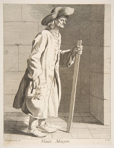 古い煉瓦工、1737年。 作： Anne Claude Philippe de Caylus
