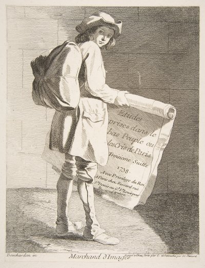 ピクチャーセラー、1738。 作： Anne Claude Philippe de Caylus