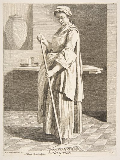 掃除人、1746年。 作： Anne Claude Philippe de Caylus