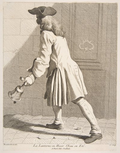 冬のランタン、夏の水、1737年。 作： Anne Claude Philippe de Caylus