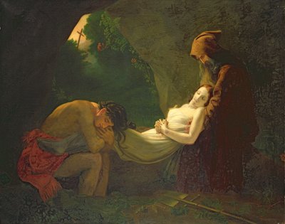 アタラの葬儀（油彩・キャンバス） 作： Anne Louis (after) Girodet de Roucy Trioson