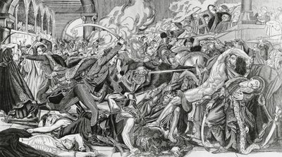 10月21日、カイロ反乱中のフランスの弾圧 作： Anne Louis Girodet de Roucy Trioson