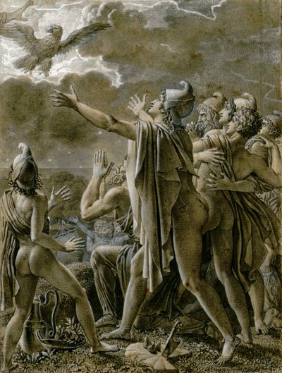 アテネとそのラティウムでの追随者、1791-1793年。 作： Anne Louis Girodet de Roucy Trioson