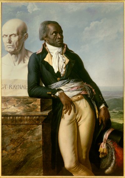 フランス革命。"Portrait of Jean Baptiste Belley, depute of Santo Domingo (Santo Domingo) at the Convention (1747-1805)" 絵画：Anne-Louis Girodet de Roucy-Trioson (アンヌ・ルイ・ジロデ・ドゥ・ルーシー・トリオソン) 作： Anne Louis Girodet de Roucy Trioson