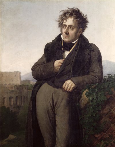 フランソワ・ルネの肖像（1768-1848）シャトーブリアンの子爵、1811年頃（75712も参照） 作： Anne Louis Girodet de Roucy Trioson