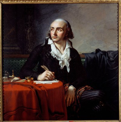 ジュゼッペ・フラベガ（1763-1833）の肖像 イタリアの革命家。絵画：アンヌ・ルイ・ジロデ・ド・ルーシー・トリオソン（Anne-Louis Girodet de Roucy-Trioson 作： Anne Louis Girodet de Roucy Trioson