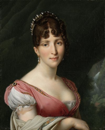 オランダ王妃ホーテンス・ド・ボーアルネの肖像（1805-9年）（油彩・キャンバス 作： Anne Louis Girodet de Roucy Trioson