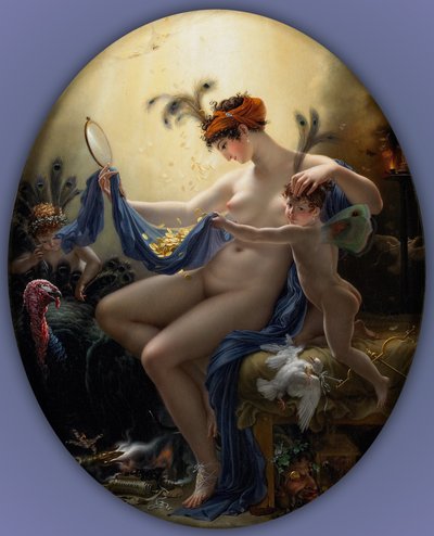 ダナエとしてのミスランゲの肖像 作： Anne Louis Girodet de Roucy Trioson
