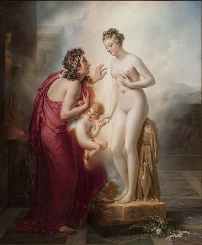 ピグマリオンとガラテア、1819年以前。 作： Anne Louis Girodet de Roucy Trioson