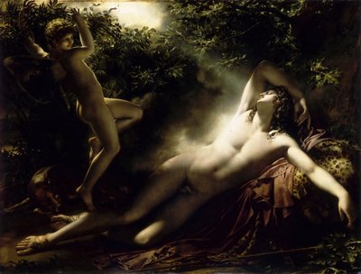 エンディミオンの眠り、1791年。 作： Anne Louis Girodet de Roucy Trioson
