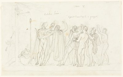 アエネーイス、Book Vからのアーチェリーマッチ 作： Anne Louis Girodet de Roussy Trioson