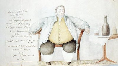 ダニエル・ランバート（1770-1809）1813年（水彩、グラファイト、紙） 作： Anne Marguerite Hyde de Neuville