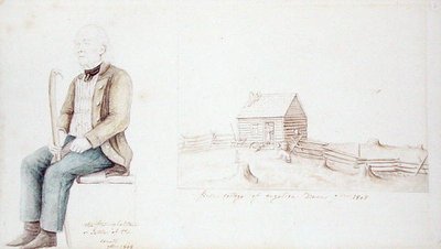 アンジェリカの最初のコテージ、ニューヨーク州アレガニー郡の最初の住人 作： Anne Marguerite Hyde de Neuville
