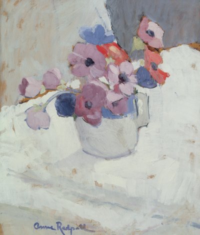 アネモネ、1940年頃（パネルに油彩） 作： Anne Redpath