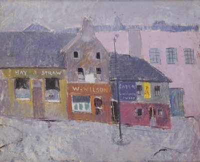 コーズウェイサイド、エジンバラ、1950年頃（キャンバスに油彩） 作： Anne Redpath