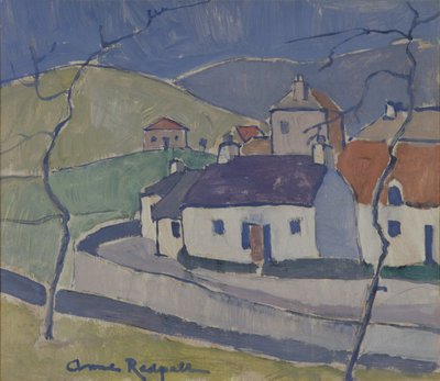 Ruberslaw の農場 作： Anne Redpath