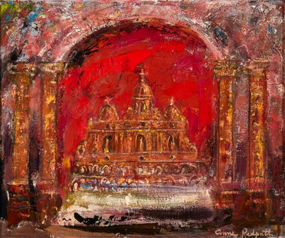 聖パウロの教会で（キャンバスに油彩） 作： Anne Redpath