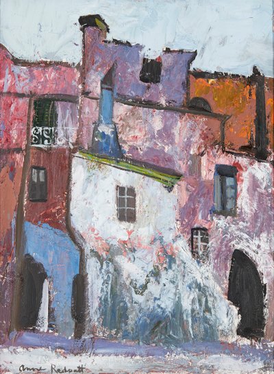 地中海の村（船上油） 作： Anne Redpath