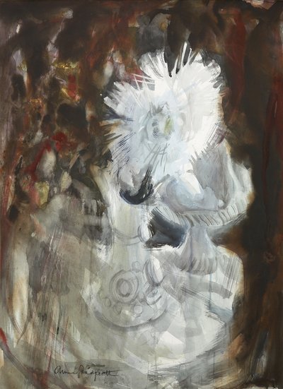 白菊 1961年頃 （水彩・木炭） 作： Anne Redpath
