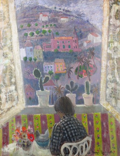 マントンの窓（キャンバスに油彩） 作： Anne Redpath