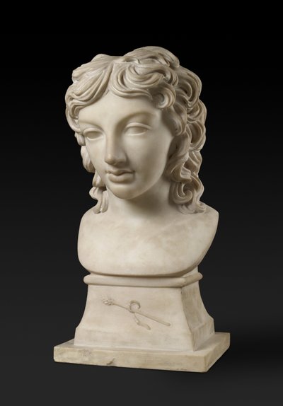 バッカスのキャラクターのヘンリールボミルスキ王子の胸像、c。 1787（カララ大理石） 作： Anne Seymour Damer