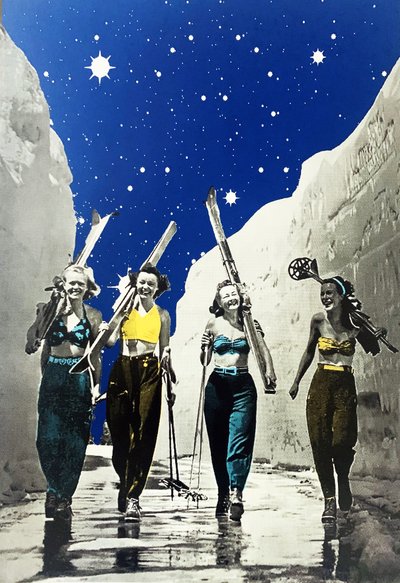 スキーの女の子、2022 年 作： Anne Storno