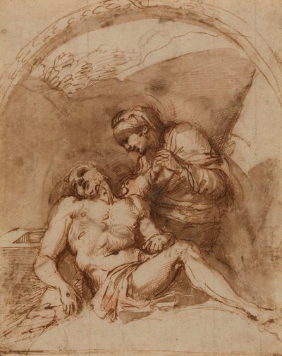 カラッチ - ピエタ、RCIN 902169 作： Annibale Carracci