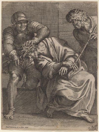 いばらの冠をかぶったキリスト 作： Annibale Carracci