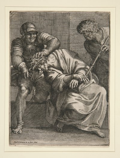 いばらの冠をかぶったキリスト 作： Annibale Carracci