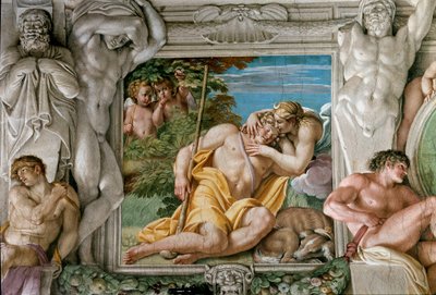 ダイアナとエンディミオン（フレスコ画 作： Annibale Carracci