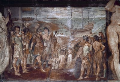 ジェイソンの生涯のエピソード：アルゴノーツの搭乗（フレスコ画 作： Annibale Carracci