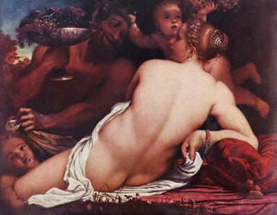 ドイツ語：サテュロスとキューピッドとバッカン・ヴィーナス 作： Annibale Carracci