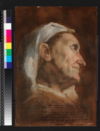 老婆の頭、1590年頃 作： Annibale Carracci