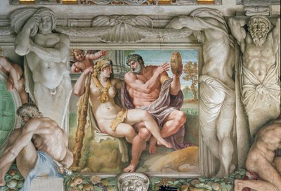 ヘラクレスとイオレ（フレスコ画 作： Annibale Carracci
